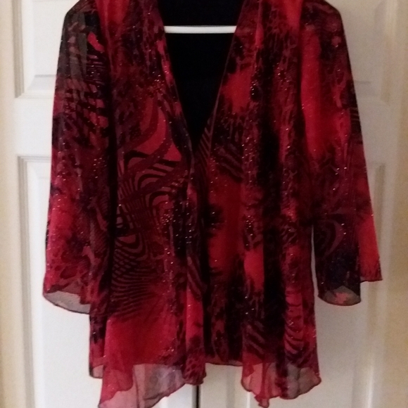 ⬇️ Sara Michelle flowy blouse - Picture 1 of 8